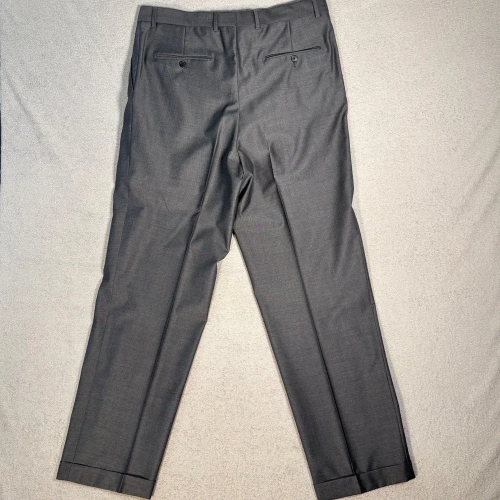 Hickey Freeman 2 Pc Suit Mens 42 Long Loro Piana Super 130's Wool‎ Madison Gray